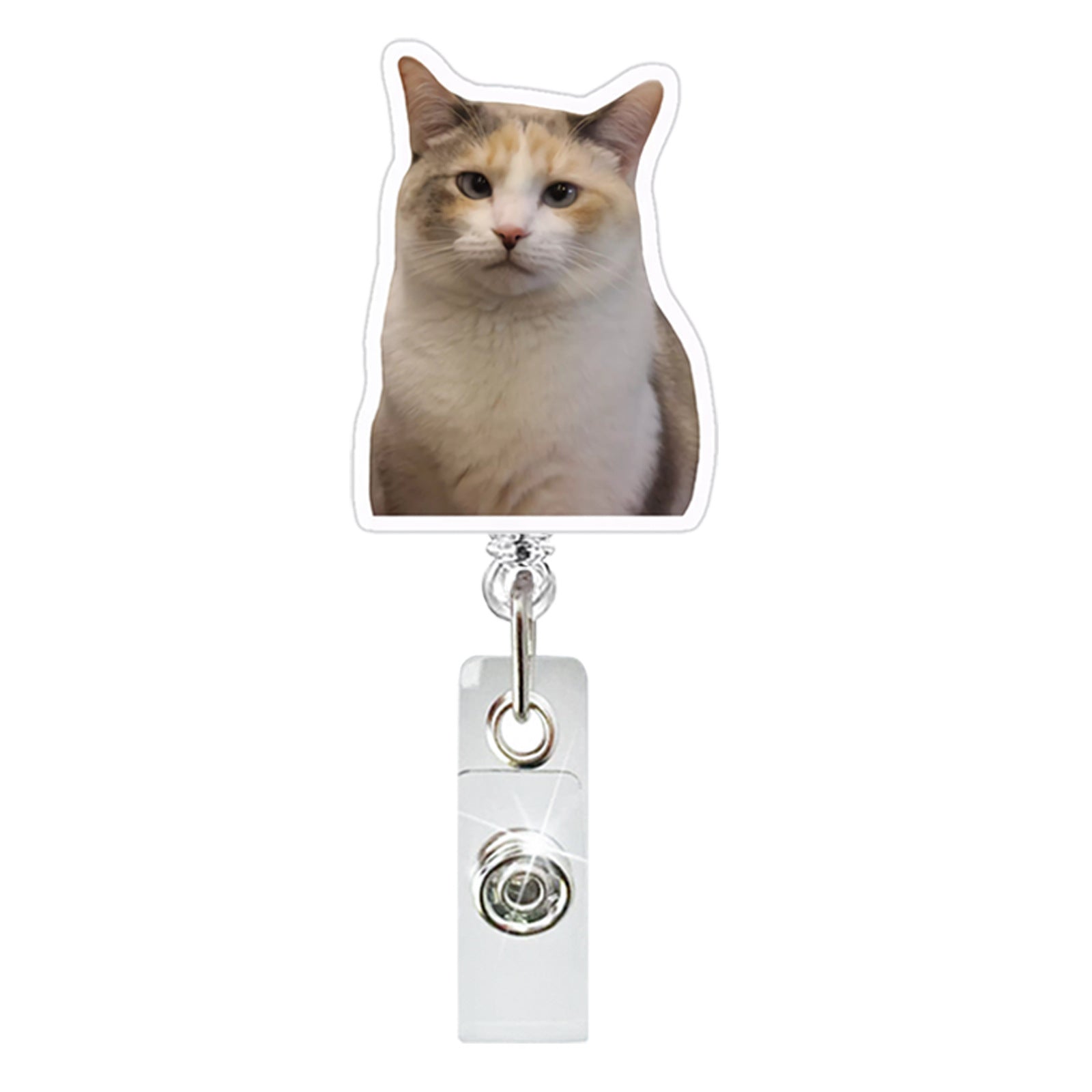 Wholesale Acrylic Retractable Badge Reel Doctor Nurse Keychain Card Easy Pull-up Buckle